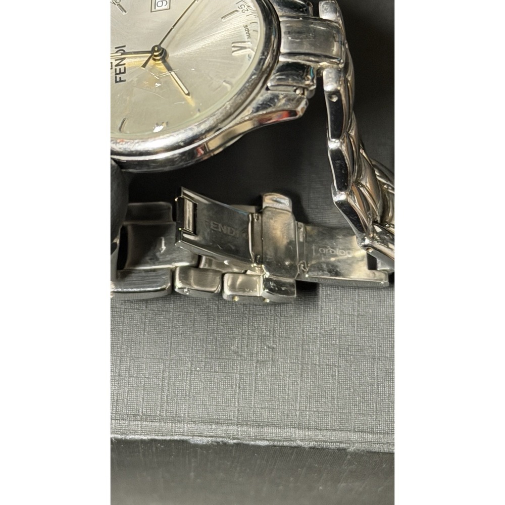 Fendi Swiss Made Stainless Steel Watch 38mm Date‎ Silver Dial - Picture 15 of 16